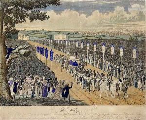 Meeting of the Trade Unionists in Copenhagen Fields, 21st April 1834 by W. Summers