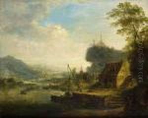 Flusslandschaft by Christian Georg Schuttz II