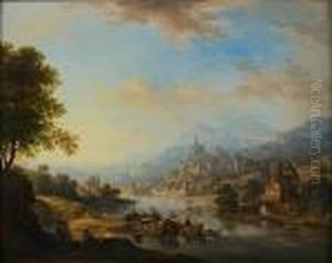 Paysage Imaginaire Des Bords De La Vallee Du Rhin