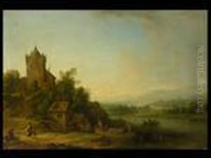 Rheinlandschaft by Christian Georg Schuttz II