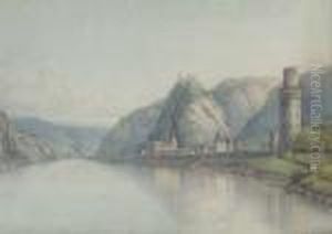 Ansicht Von Oberwesel by Christian Georg Schuttz II