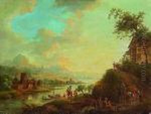 Flusslandschaft by Christian Georg Schuttz II