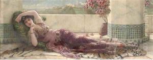 Reclining beauty by Eisman Semenowsky