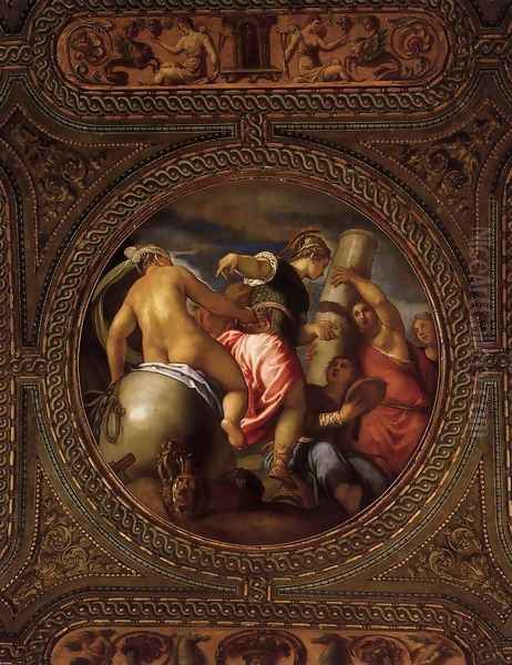 Pallas Athene between Fortune and Virtue 1556 - view 1