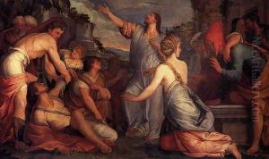 The Raising of Lazarus 1540-45 by Giuseppe Salviati