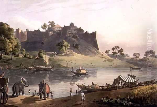 Ruins of the Fort at Juanpore on the River Goomtee, plate V, engraved by Daniel Havell 1785-1826 1809 - view 1