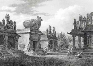 Pagodas at Calicut, engraved by W. Angus by Henry Salt