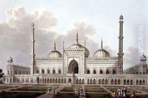 Mosque at Lucknow, plate VI, engraved by L. Hill, 1809