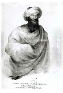 Portrait of Sheikh Ibrahim, or Johann Ludwig Burckhardt 1784-1817 1817 by Henry Salt