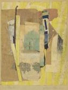 Yellow-blue-red by Kurt Schwitters