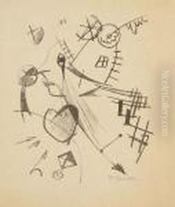 Komposition Mit Kopf Im Linksprofil by Kurt Schwitters