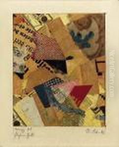 Merzz.96 Stehen Gelb by Kurt Schwitters
