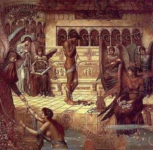 The Ramparts of God's House (detail) by John Melhuish Strudwick