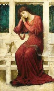 When Sorrow comes to Summerday Roses bloom in Vain by John Melhuish Strudwick
