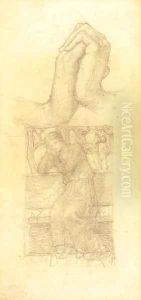 Study for a figure in When sorrow comes in summer roses bloom in vain