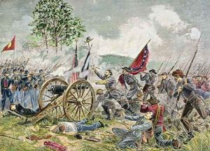 Picketts Charge, Battle of Gettysburg in 1863 by Charles Prosper Sainton