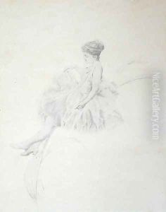 Fairy on a Lily by Charles Prosper Sainton