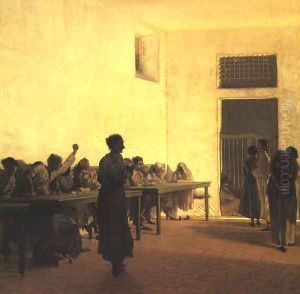 Ward of Disturbed Women in a Mental Hospital by Telemaco Signorini