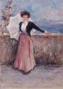 Dama In Terrazza by Pietro Scoppetta