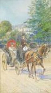 Promenade Aux Champs Elyseesan by Pietro Scoppetta