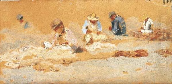 Pescatori Che Rammendano Le Reti - view 1