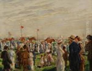 All'ippodromo by Eugenio Scorzelli