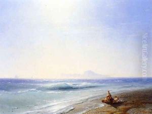 Mending Nets, Brittany by Edward Emerson Simmons