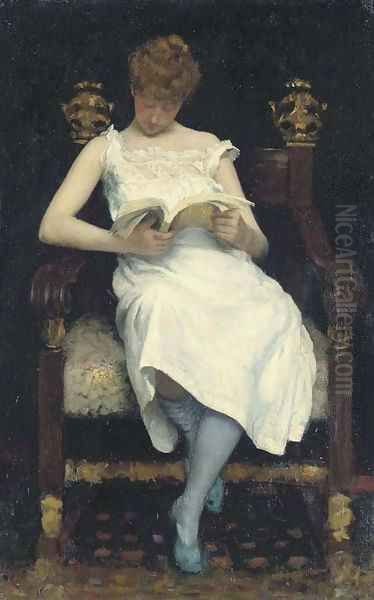 Girl Reading - view 1