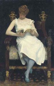 Girl Reading by Edward Emerson Simmons