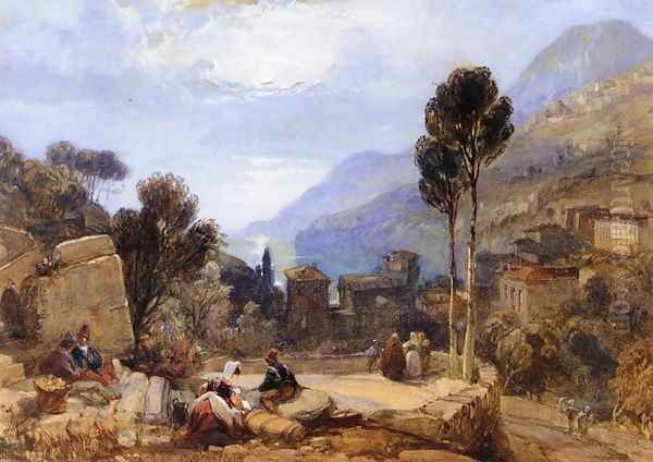 View of Mount Etna from Taormina, Sicily - view 1