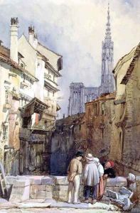 A Canal at Strasbourg by William Clarkson Stanfield