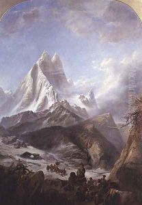 Pic du Midi DOssau, Pyrenees by William Clarkson Stanfield