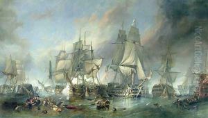 The Battle of Trafalgar, 1805 by William Clarkson Stanfield
