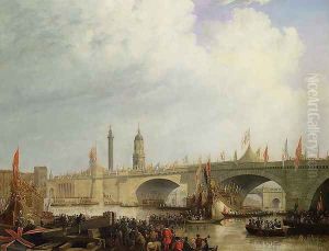 The Opening of London Bridge by William IV, 1831 by William Clarkson Stanfield