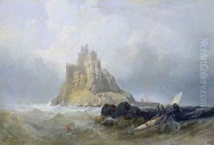 St. Michaels Mount, Cornwall by William Clarkson Stanfield