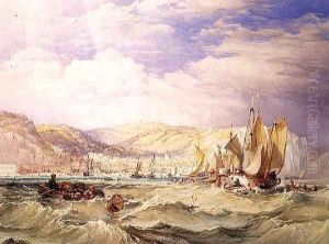 Fishing Boats off Hastings by William Clarkson Stanfield