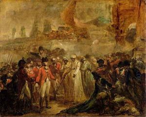 The Surrender of the Two Sons of Tipu Sahib 1749-99, Sultan of Mysore, to Sir David Baird, c.1800