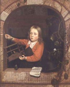 Young Boy with a Birdcage