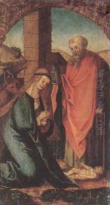 The Birth of Christ 1505-06 by Hans Leonhard Schaufelein