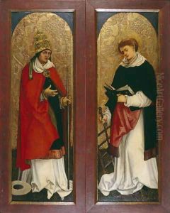 Two Wings of an Altarpiece of Deacons, c.1508-1510 by Hans Leonhard Schaufelein