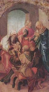 The Circumcision of Christ 1505-06 by Hans Leonhard Schaufelein
