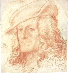 Portrait of a man, bust-length, wearing a hat by Hans Leonhard Schaufelein