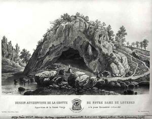 Apparition of the Virgin Mary to Bernadette Soubirous 1844-79 11th February 1858, c.1858