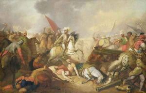 The Battle of Chocim in 1673, 1876 by Franciszek Smuglewicz