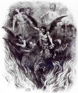 Illustration for the Orchestra Score of La Damnation de Faust 1846 by Hector Berlioz 1803-69 1854 by Frederic Sorrieu