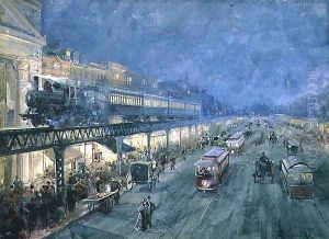 The Bowery at Night, 1895 by William Louis Jnr. Sonntag