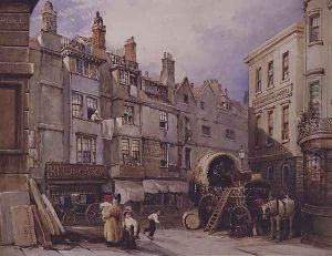 London Street Scene, 1835 by George (Sydney) Shepherd