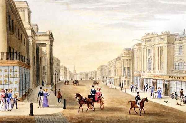 Regent Street, looking north from Hanover Street, c.1830 - view 1