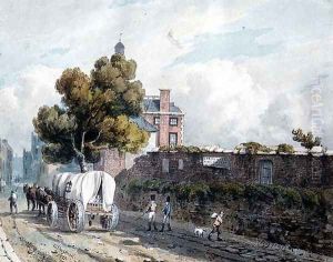 London Wall, 1811 by George (Sydney) Shepherd