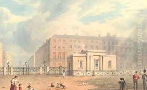 Grosvenor Gate, Hyde Park, London by George (Sydney) Shepherd